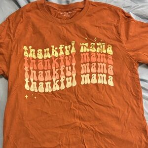 State of Mind Orange Thankful Mama Tee